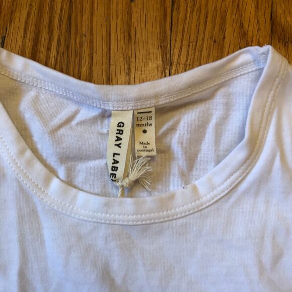 Gray Label NWT Baby/Toddler White Tank Top - Size 12-18 Months - Picture 2 of 6